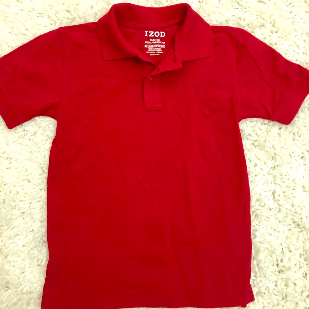 IZOD: Boy’s medium red polo